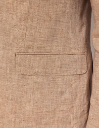 Mens Linen Suit For Beach Wedding - Summer Suit in Beige