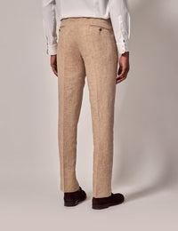 Mens Linen Suit For Beach Wedding - Summer Suit in Beige