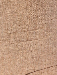 Mens Linen Suit For Beach Wedding - Summer Suit in Beige