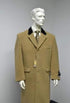 Men’s Beige Camel Chesterfield Overcoat, Wool and Cashmere Full Length Coat with Velvet Collar