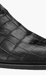 Belucci Black Genuine Alligator Skin Boots By Mezlan Made In Spain Brand