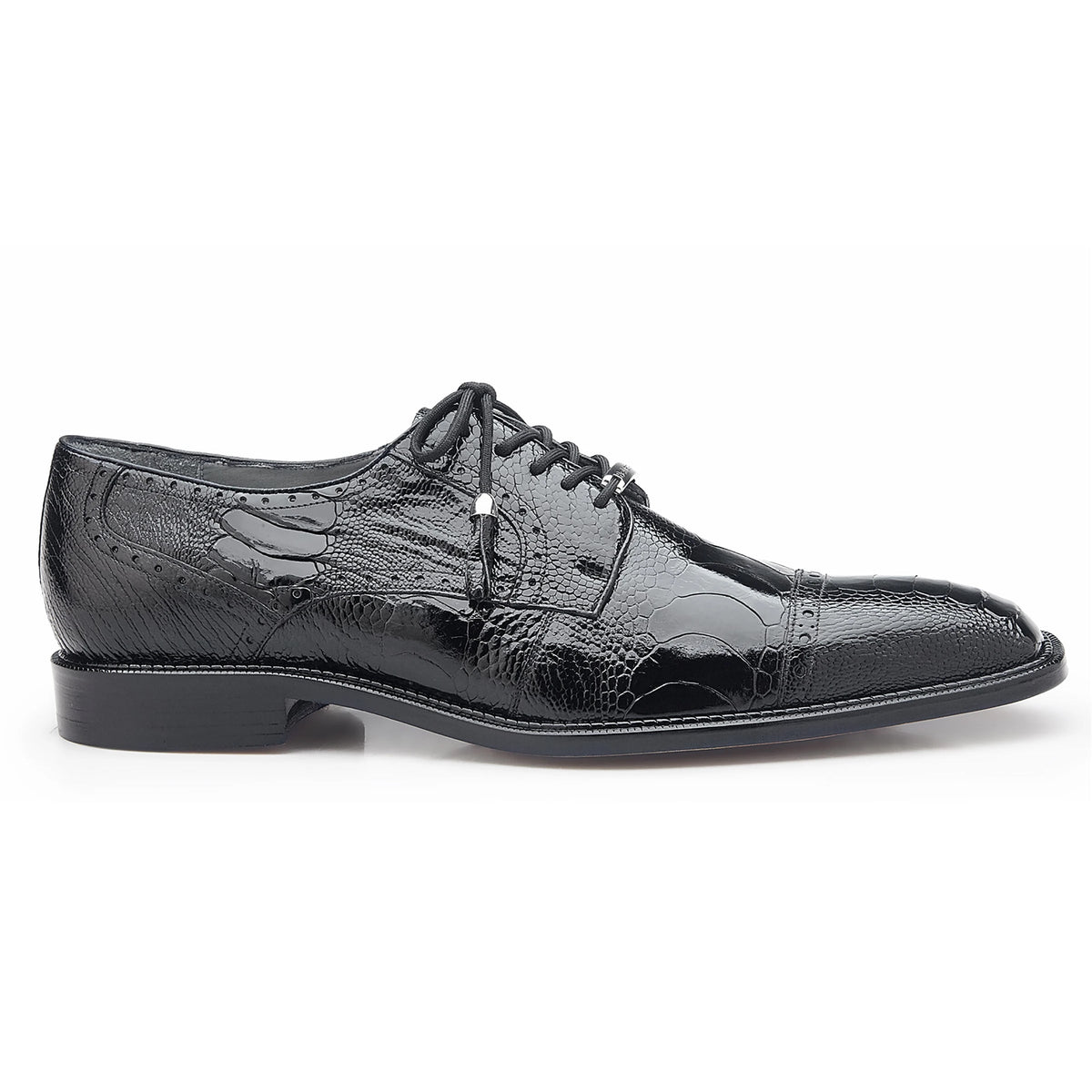 Belvedere Batta Cap Toe Ostrich Dress Shoe – Chocolate Brown
