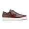 Mens Belvedere Corona Caiman & Lizard Sneaker in Brown
