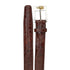 Mens Belvedere Alligator Dress Belt in Peanut