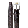 Mens Belvedere Alligator Dress Belt in Brown