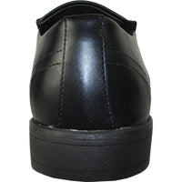 Bravo Mens Plain Pointy Square Toe Dress Loafer in Black - Men's Dress Shoes