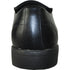 Bravo Mens Plain Pointy Square Toe Dress Loafer in Black - Men's Dress Shoes