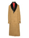 Big And Tall Camel Wool Outerwear Overcoat Up to Size 68