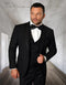 Mens Black 1 Button Tailored Fit Tuxedo