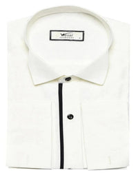 Cream Tuxedo Shirt