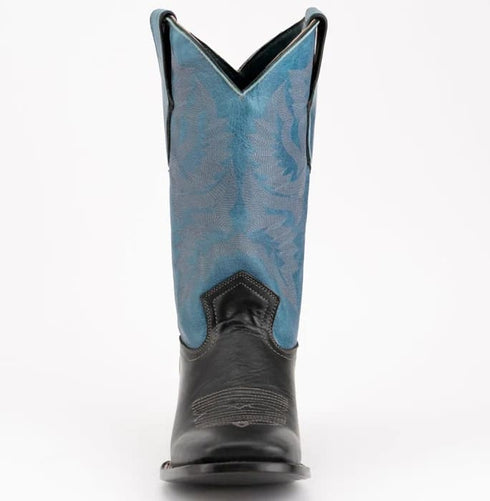 Ferinni Boot - Mens Dress Cowboy Boot -Ferrini Men's Gunner Leather Boots Handcrafted - Black