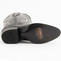 Ferinni Boot - Mens Dress Cowboy Boot - Ferrini Men's Taylor Lizard Round Toe Handcrafted - Black in Black