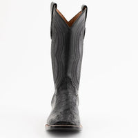 Ferinni Boot - Mens Dress Cowboy Boot - Ferrini Men's Dakota Hornback Caiman Western Boots - Square Toe Handcrafted Black in Black