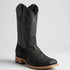 Mens White Diamond Boot Black Bullhide Square Toe Cowboy Boots