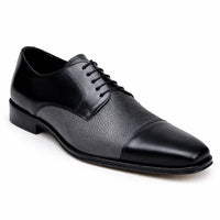 Belvedere Alexander Black/Grey Genuine Crocodile Oxford