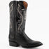 Ferinni Boot - Mens Dress Cowboy Boot - Ferrini Men's Taylor Lizard Round Toe Handcrafted - Black in Black