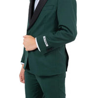 New Stacy Adams Boys Black Tuxedo Set, 5-Piece Black Shawl Collar