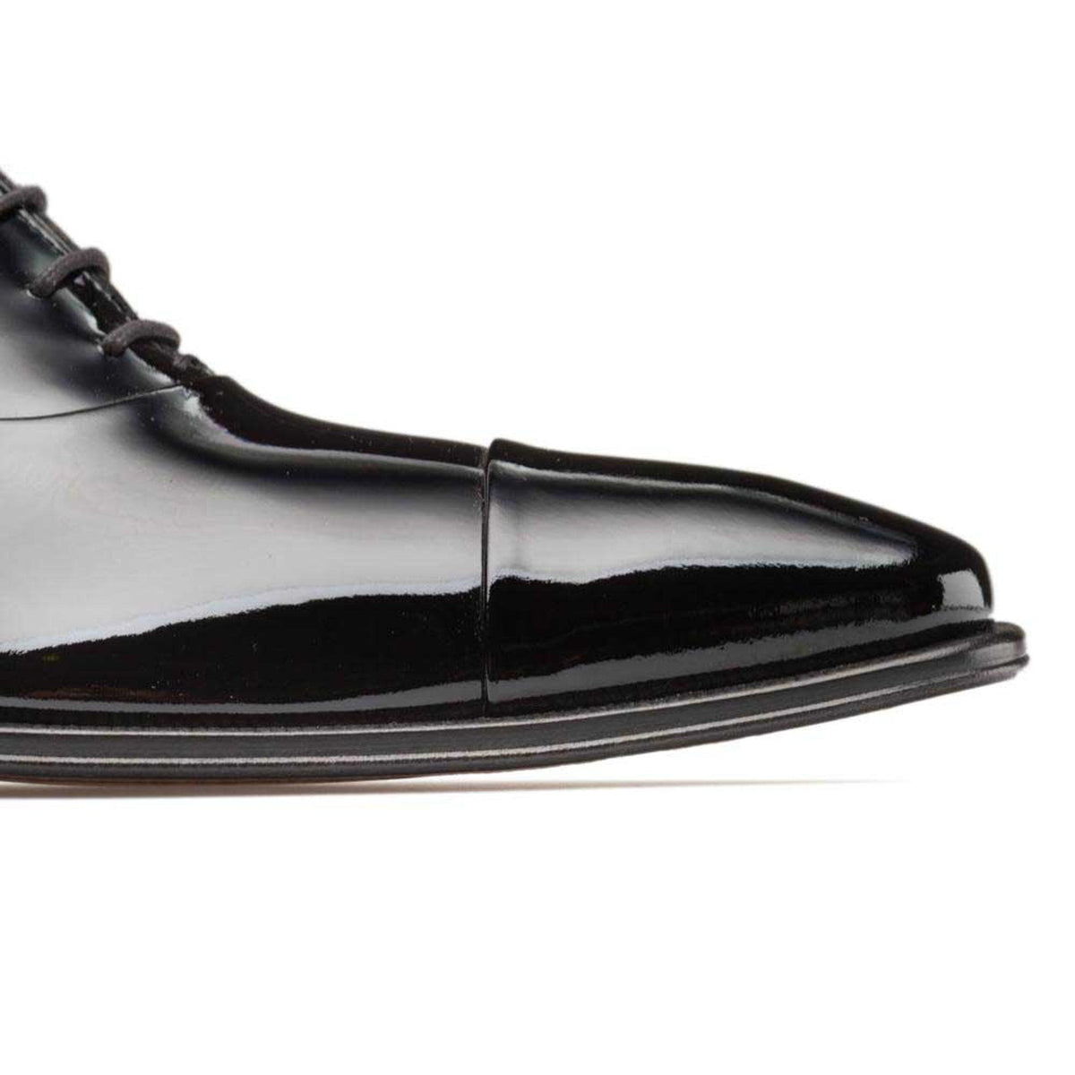 Image showcasing Black Patent Leather Formal Oxford By Mezlan Made In Spain Brand ...