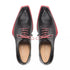 Mezlan Black Asymmetric Plain Toe Oxford