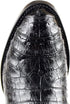 Original Black Caiman (Gator) Belly Skin Round Toe Boot