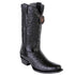 Los Altos Belly 7 Toe Black Caiman Boots