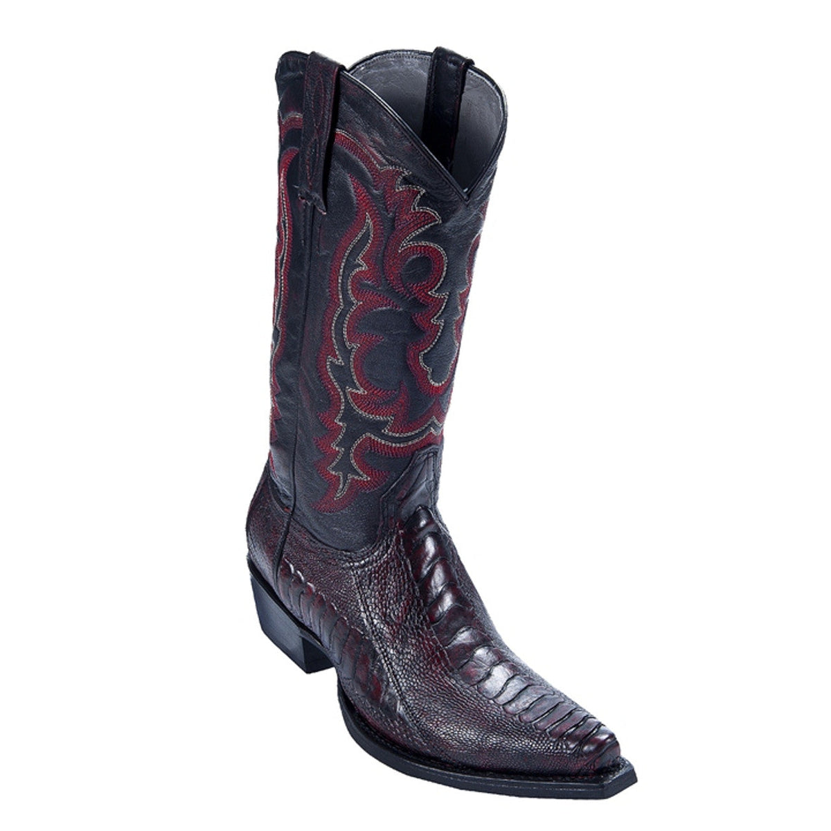 Men's Black Cherry Bison Leather D-Toe Boot ~ botines para hombre main image 0