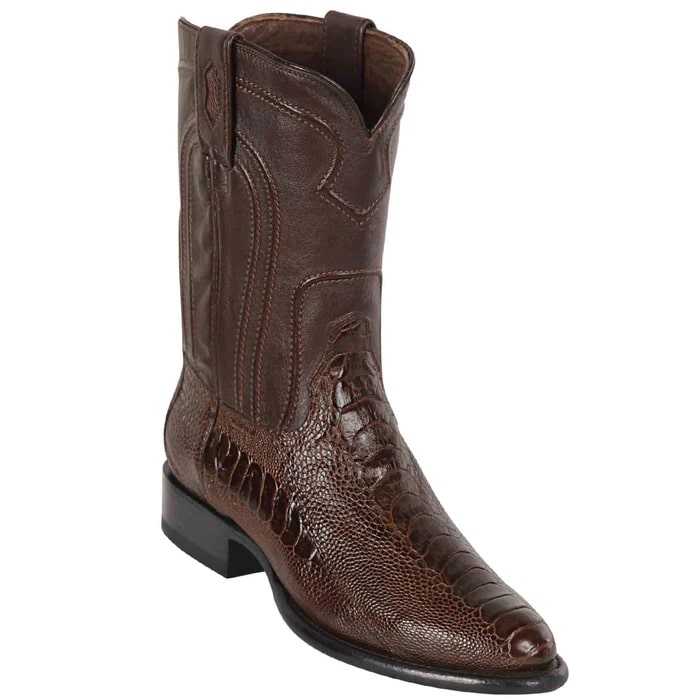 Los Altos Boots - Mens Dress Cowboy Boot - Low Priced Brown Boots Square Toe- in Brown