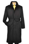 Dark color black Overcoat Dress Coat Priced Available In Big & Tall Sizes Trench Coat