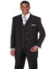 Pleated Dress Men Suits - Mens Vintage Vested Gangster Bold Pinstripe Fashion Black and White Suit