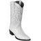 J Toe Cowboy Boots - J Toe Western Boots - Los Altos Boots - Mens Dress Cowboy Boot - Low Priced White Ostrich Cowboy Boots- in White
