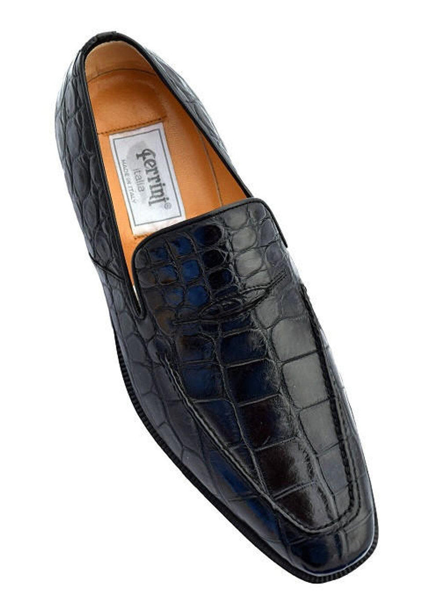 Men's Sneaker Black Crocodile and Soft Calfskin main image 0