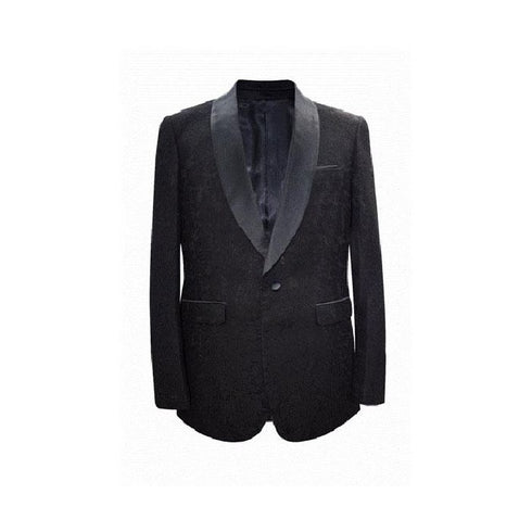 Black Mens Blazer Sport Coat Bow Tie Jacket