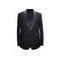 Black Mens Blazer Sport Coat Bow Tie Jacket