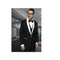 Black Shawl Collar Black Lapel One Button Sport coat