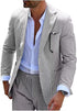 Men's 2pc Summer Seersucker Modern Fit  Navy Suit