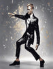Mens Sequin Suit - Sparkly Suit - Black Glitter Suit