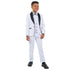 New Stacy Adams Boys Black Tuxedo Set, 5-Piece Black Shawl Collar