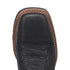 Laredo Isaac Black and Grey Leather Square Toe Shaft Boots for Men