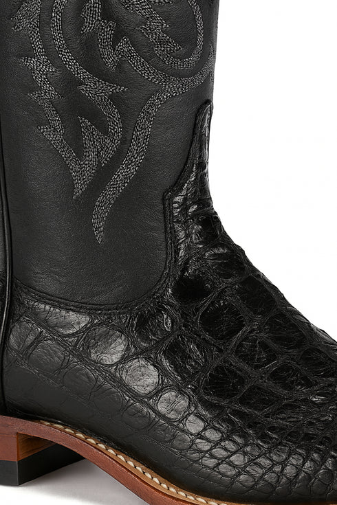 Botas Cuadrada de Cocodrilo Caiman Lomo