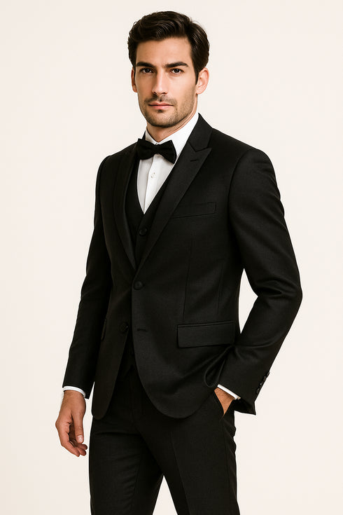 Black -satin-tux-wedding-prom