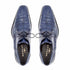 Mezlan Anderson Blue Genuine Crocodile Lace-Up