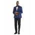 Knot Side Textured Paisley 2pc Tuxedo, Blue