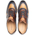 Men's Latini Blue Multi-Tone Genuine Calfskin Sneakers By Mezlan Made In Spain Brand