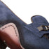 Mens' Blue Antique Suede Loafer By Mezlan Made In Spain Brand