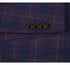 Mens Slim Fit Two Button Sport Coat Purple and Blue Blazer