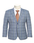 Light Grey Suit - Silver Gray Suit For Wedding - Mens Designer Two Button Slim Fit Notch Lapel
