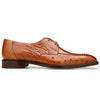 Men's Belvedere Bolero Ostrich Moc Toe Dress Shoe in Camel