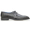 Men's Belvedere Bolero Ostrich Moc Toe Dress Shoe in Grey