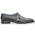Men's Belvedere Bolero Ostrich Moc Toe Dress Shoe in Grey