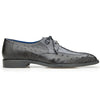 Men's Belvedere Bolero Ostrich Moc Toe Dress Shoe in Grey